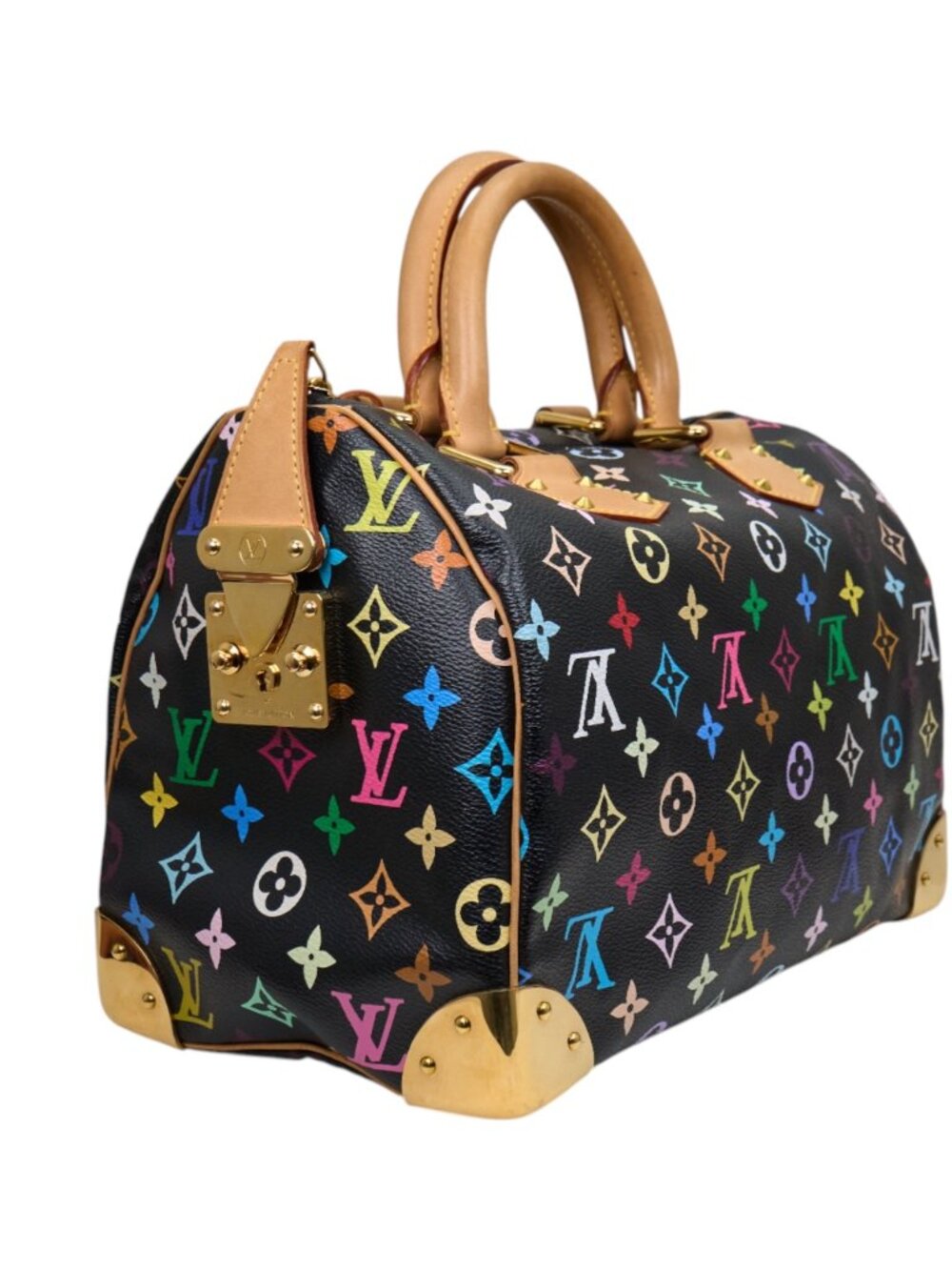 Louis Vuitton Speedy 30 Monogram Multicolore Noir - Picture 3 of 14